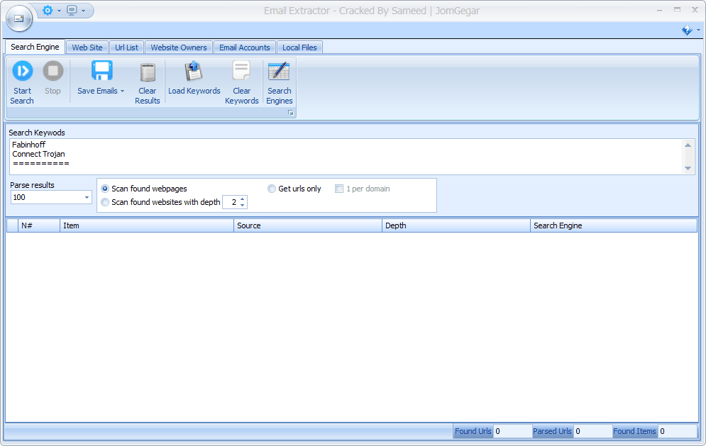 email extractor pro 5.7 registration key